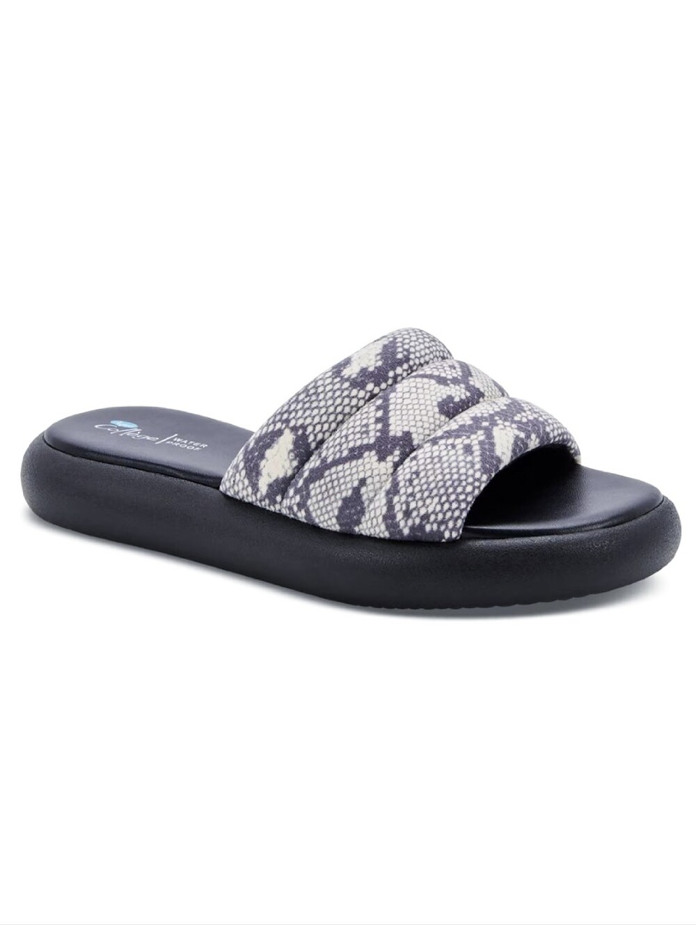 Aqua College Simona Open Toe Snake Print Pool Slides Sandals SZ 8 NWT Waterproof